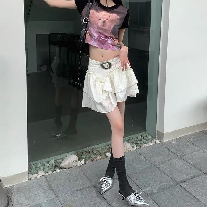 Süßer weißer Minirock