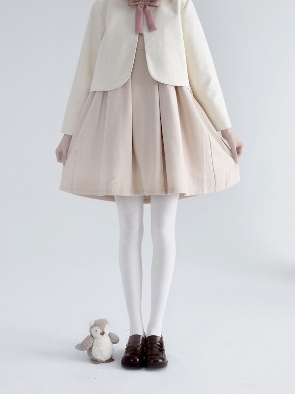 Süße weiche weiße Lolita-Strumpfhose