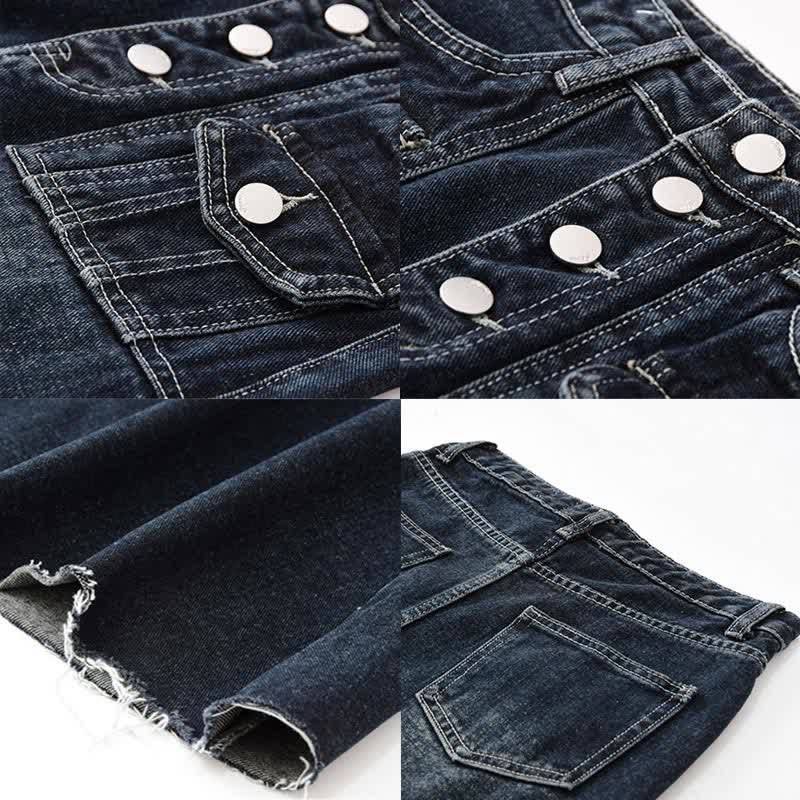 Haut en tricot chic avec cardigan et jupe en jean