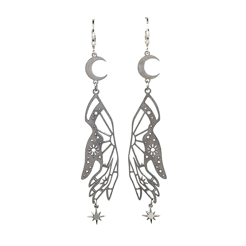 Boucles d'oreilles main avec soleil