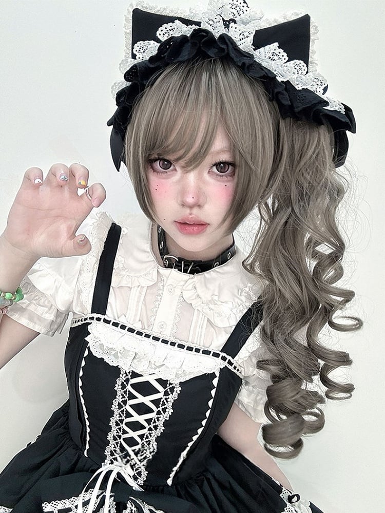 Ponytail Wig Clips 30CM Claw Synthetic Length With Brown Double Long