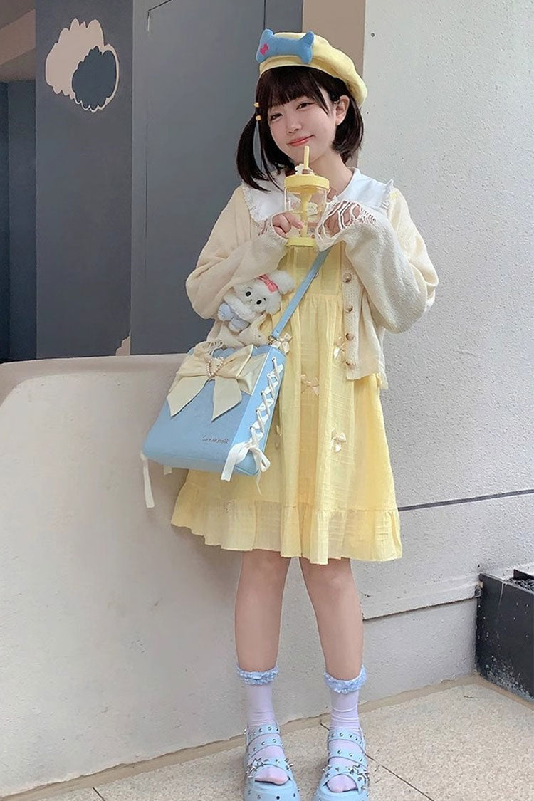 Süße Umhängetasche mit Schleife und Perlen K19667