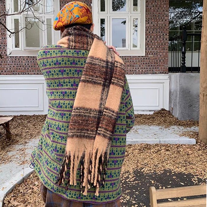 Retro Zip-Up Fleece Sweatshirt