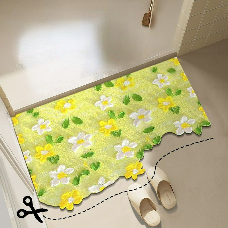 Diatom mud oil painting foot mat bathroom mat Wonderland Case