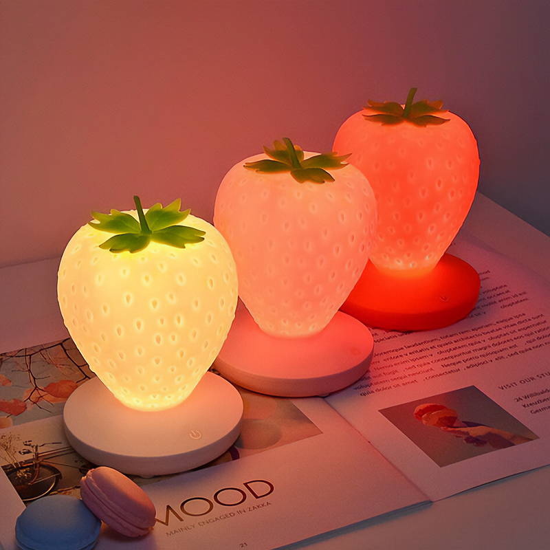 Cute Strawberry LED Table Lamp W474 Wonderland Case