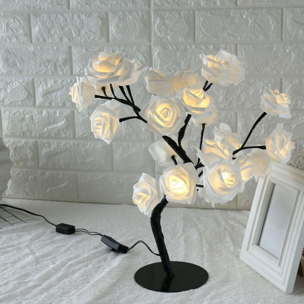 Romantic Rose Flower Light Table Lamp Wonderland Case