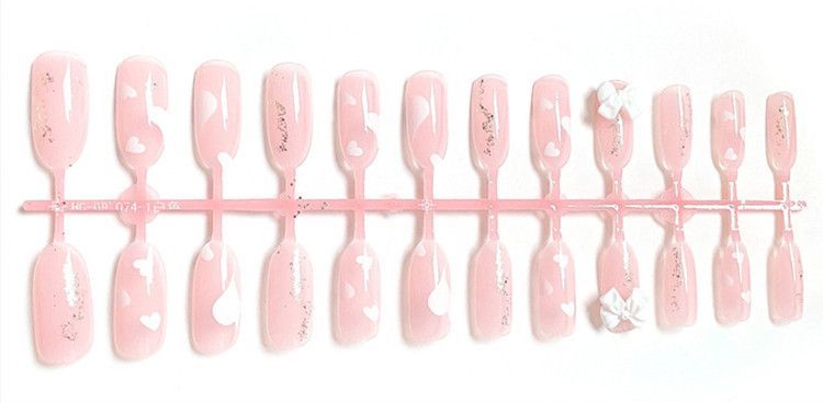 Bow Nail Art False Nail BV14 Wonderland Case