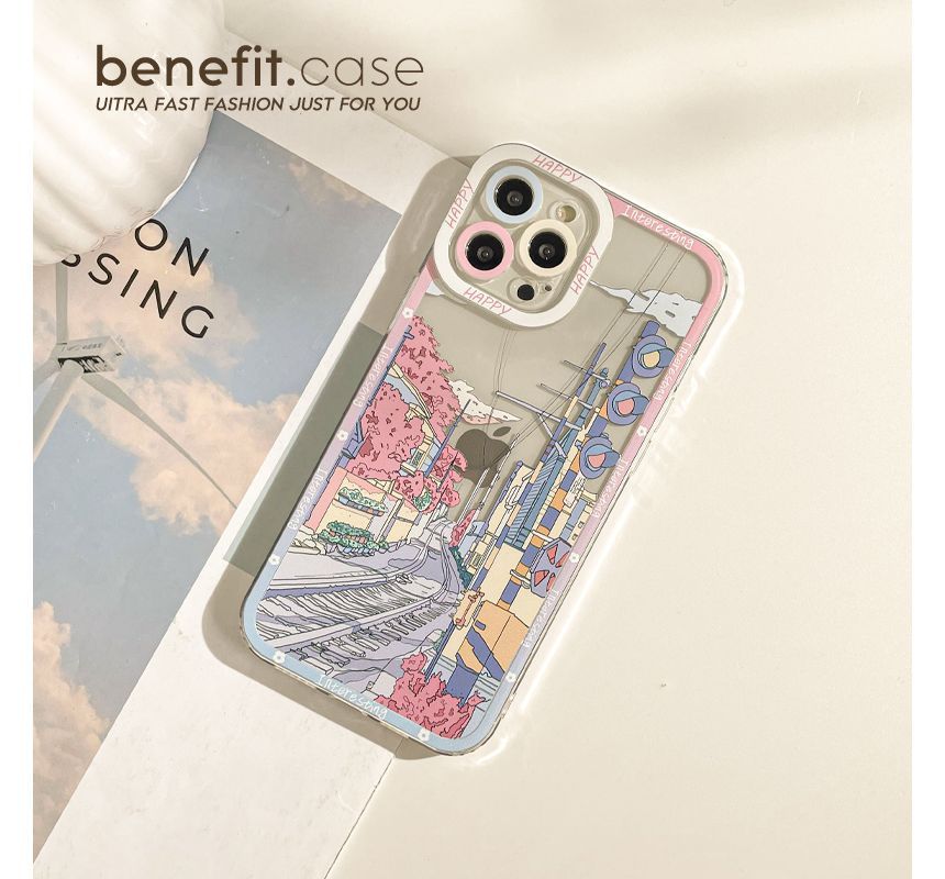 Cartoon Transparent Phone Case - iPhone 13 Pro Max / 13 Pro / 13 / 13 mini / 12 Pro Max / 12 Pro / 12 / 12 mini / 11 Pro Max / 11 Pro / 11 / SE / XS Max / XS / XR / X / SE 2 / 8 / 8 Plus / 7 / 7 Plus / 6 / 6 Plus ff11 Wonderland Case