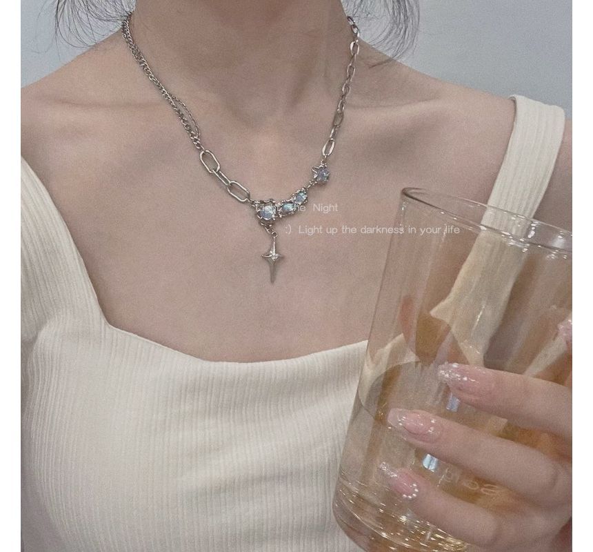 Rhinestone Star Pendant Necklace WA55 Wonderland Case