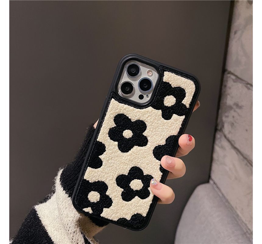 Floral Fabric Phone Case - iPhone 14 Pro Max / 14 Pro / 14 Plus / 14 / 13 Pro Max / 13 Pro / 13 / 12 Pro Max / 12 Pro / 12 / 11 Pro Max / 11 / XS Max / XS / XR / X / 8 Plus / 7 Plus ff34 Wonderland Case