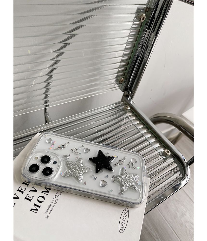 Star Transparent Phone Case - iPhone 14 Pro Max / 14 Pro / 14 Max / 14 / 13 Pro Max / 13 Pro / 13 / 13 mini / 12 Pro Max / 12 Pro / 12 / 12 mini / 11 Pro Max / 11 Pro / 11 ff8 Wonderland Case