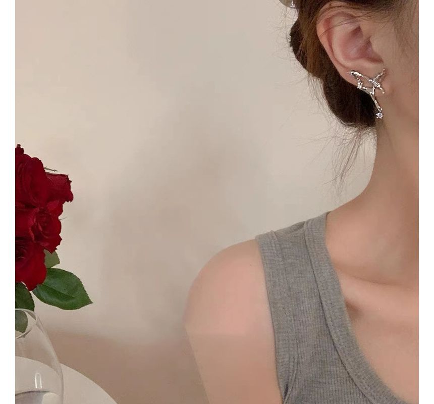 Rhinestone Butterfly Stud Earring WA66 Wonderland Case