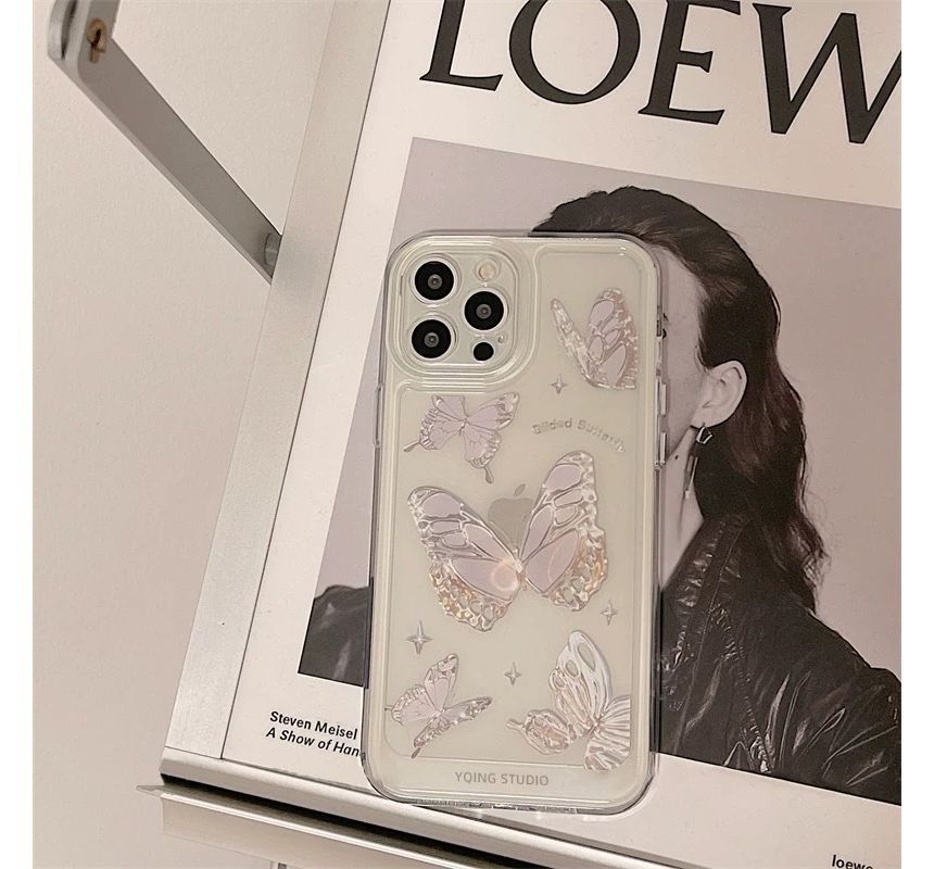 Butterfly Transparent Phone Case - iPhone X / XR / XS / XS Max / 11 / 11 Pro / 11 Pro Max / 12 / 12 Pro / 12 Pro Max / 13 / 13 Pro / 13 Pro Max / 14 / 14 Plus / 14 Pro / 14 Pro Max / 14 Plus W557 Wonderland Case