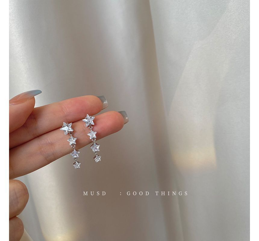 Rinestone Star Drop Earring WA67 Wonderland Case