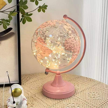 Transparent Globe Table Lamp - Pink Pink