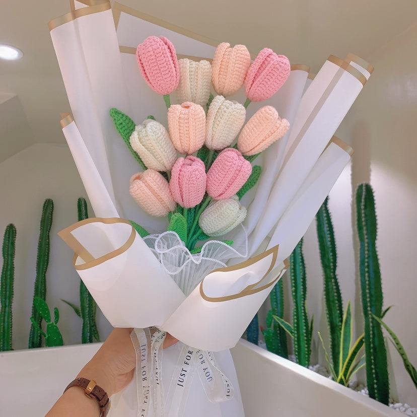 COLORUFL DIY TULIP CROCHET FLOWERS - Moon Wonderland Case