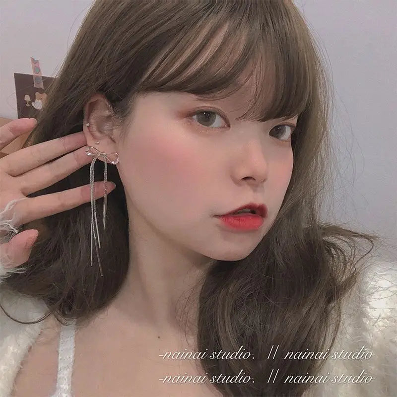 Bow Fringed Earring-1