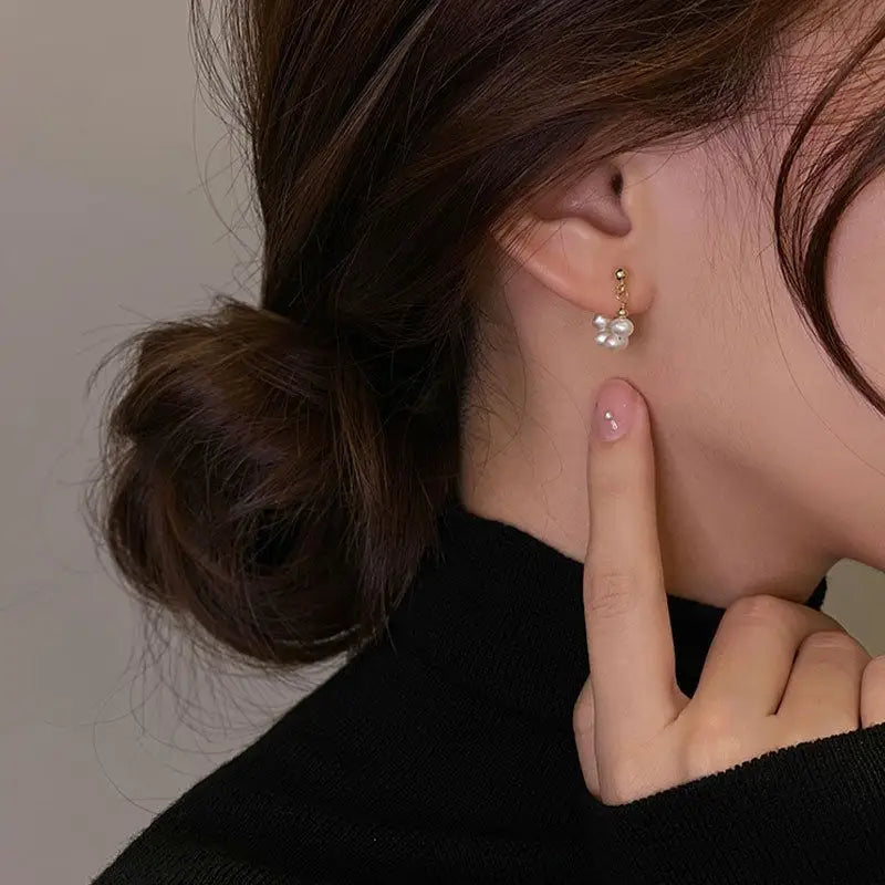 Freshwater Pearl Alloy Earring-1