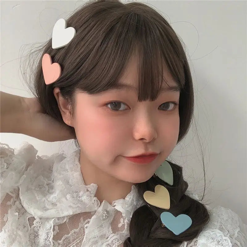 Heart Plastic Hair Clip-2