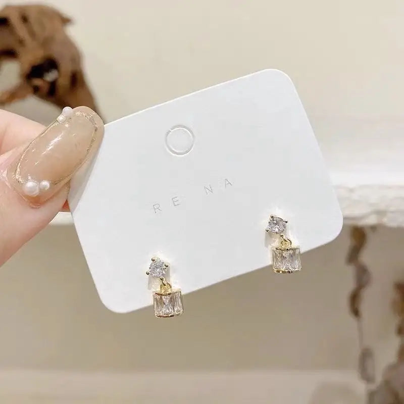 Rhinestone Drop Earring-1