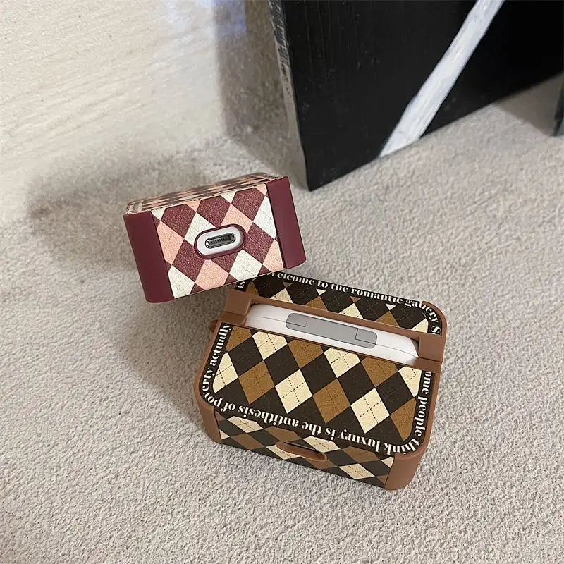 Argyle Airpods Earphone Case Skin-12