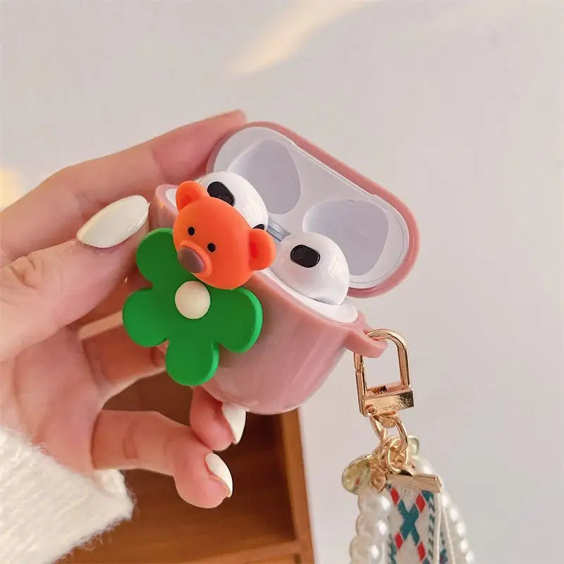 Bear AirPods / AirPods Pro Earphone Case Skin B327 - Mobile
