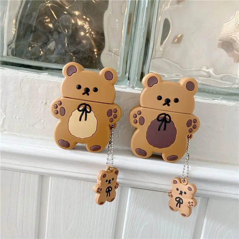 Bear AirPods / Pro Earphone Case Skin PE641 - Beige /