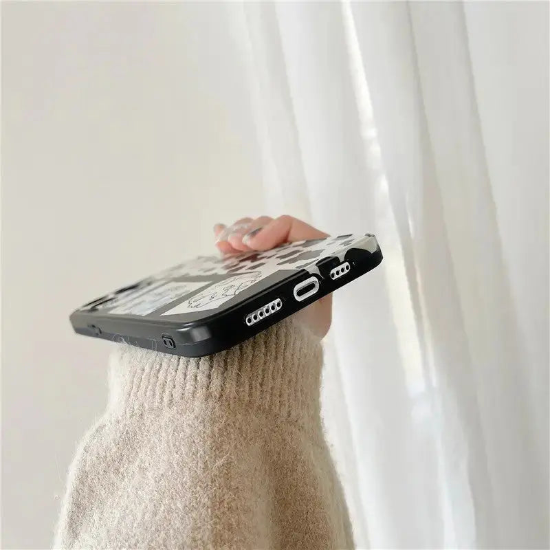 Black White Matched Color iPhone Case BP139 - iphone case