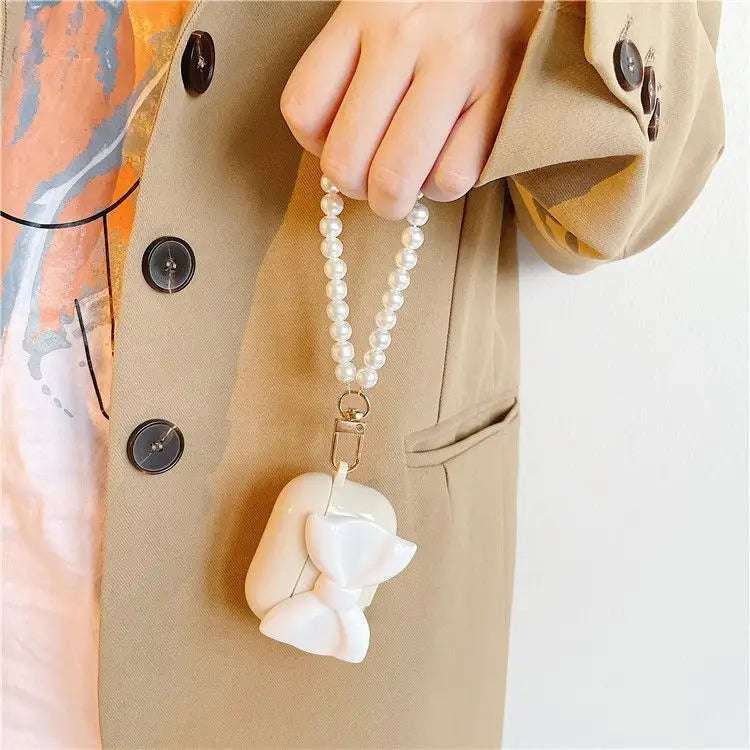 Bow Chain AirPods Case Cover-4