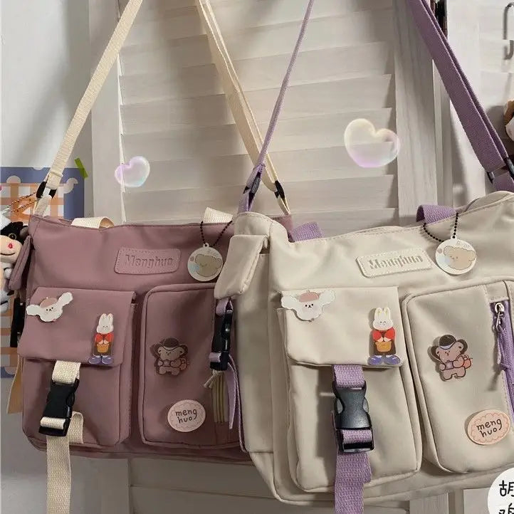 Buckled Crossbody Bag Cg428 - Black / One Size - Messenger