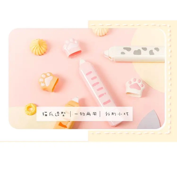 Cat Paw Dual Head Correction Tape Cg486 - Stationery