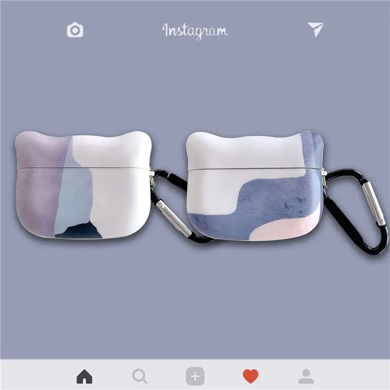 Cat's Head AirPods Earphone Case Skin-4