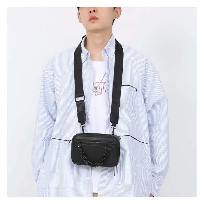 Chain Detail Crossbody Bag KC14 - Messenger Bags