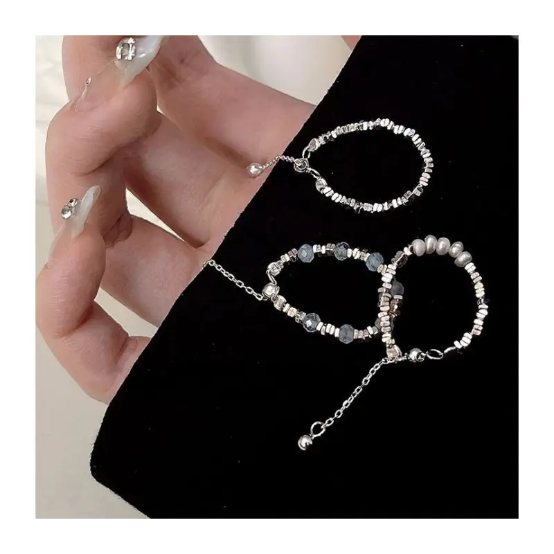 Chain Ring E864 - Silver / One Size - Hand Fashion