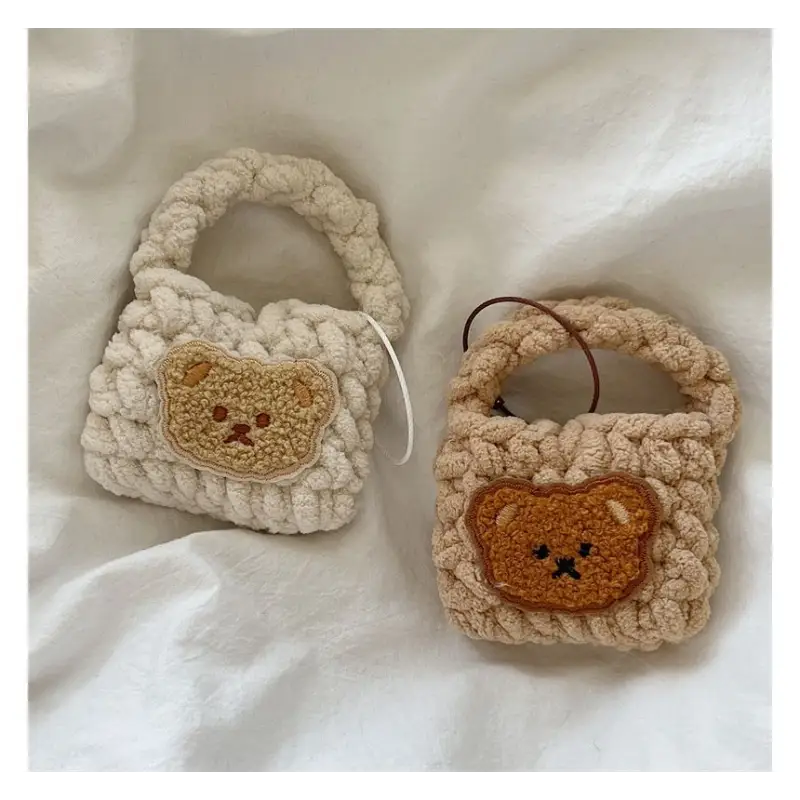 Chenille Knit Tote Bag Airpods Case Protection Cover Fz148 -