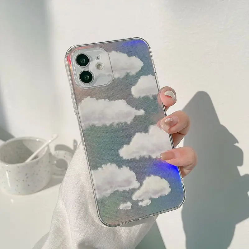 Cloud Holographic Phone Case iPhone 12 Pro Max Wonderland Case