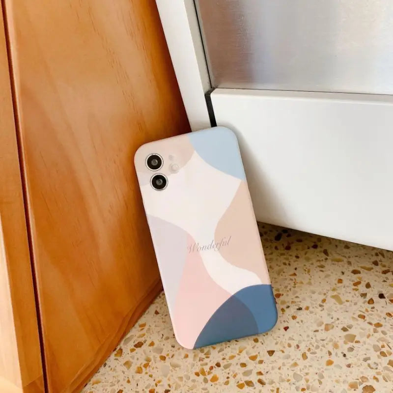 Color Block Phone Case - Iphone 7 / 8 / Se, 7 Plus / 8 Plus, X / Xs, Xs Max, Xr, 11, 11 Pro, 11 Pro Max, 12 Mini, 12, 12 Pro, 12 Pro Max-12