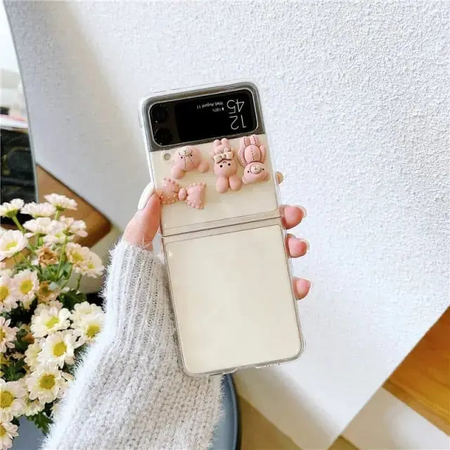 Cute Cartoon Phone Cases for Samsung Galaxy Z Flip/ Z Flip3