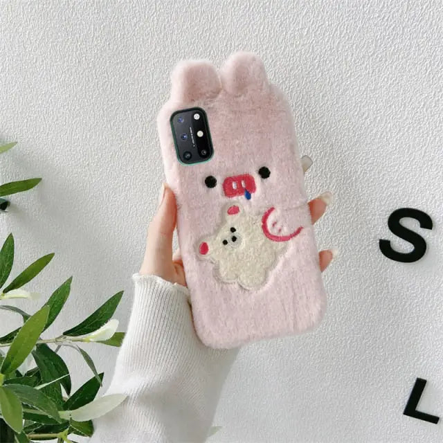 Cute Plush Cartoon Oneplus Phone Case BC123 - Oneplus 8T /
