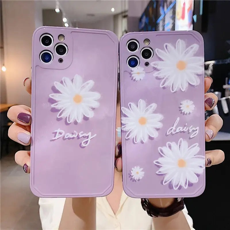 Daisy Print Phone Case - iPhone 11 Pro Max / 11 Pro / 11 /