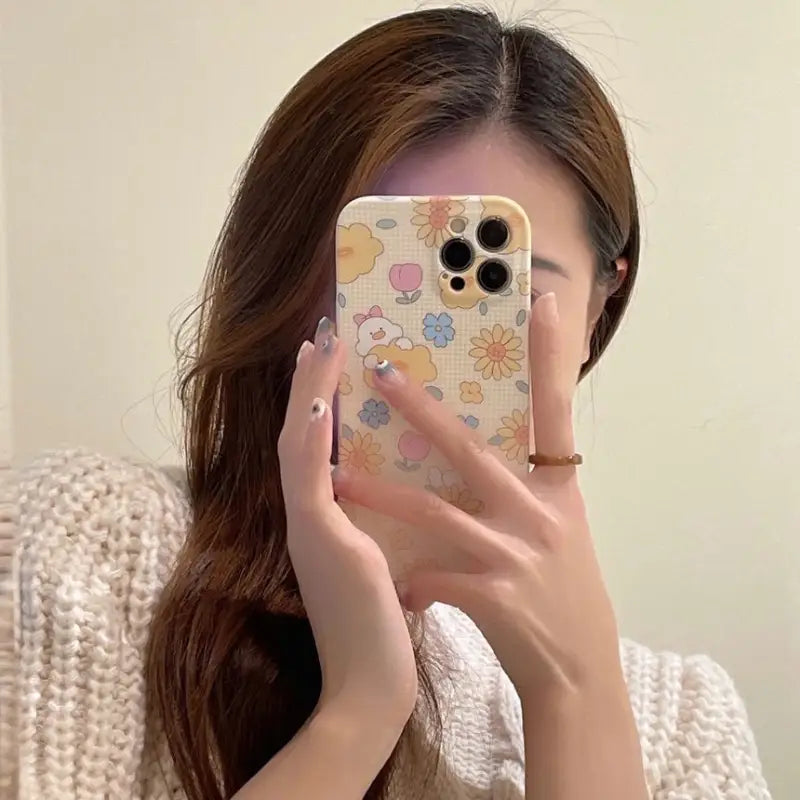 Duck Flower Phone Case - iPhone 13 Pro Max / 13 Pro / 13 /