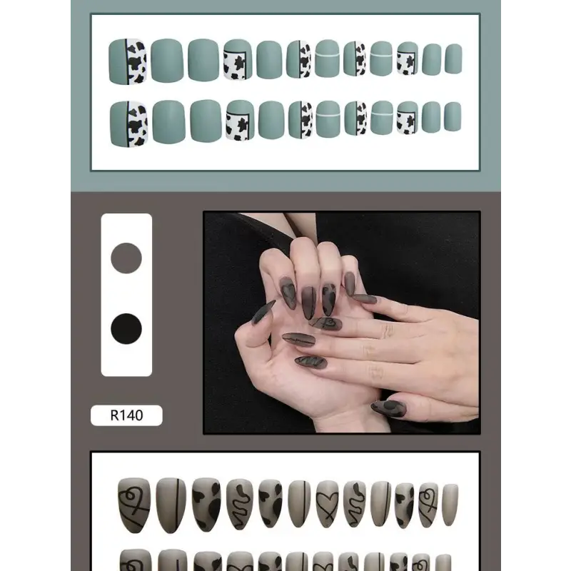 Faux Nail Tips (various designs) N17 - Hand Fashion