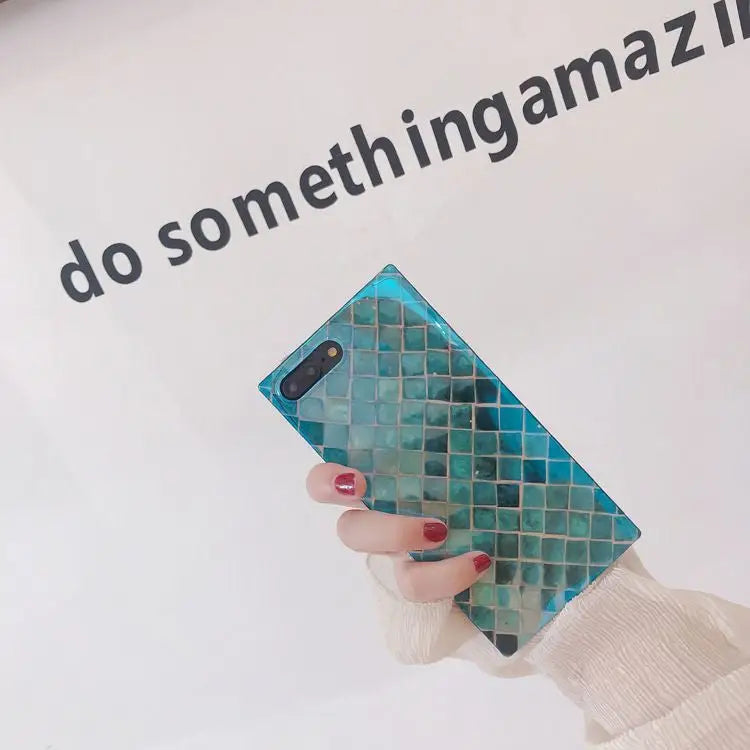 Fish Scale Print Mobile Case - iPhone XS Max / XS / XR / X / 8 / 8 Plus / 7 / 7 Plus / 6s / 6s Plus-7
