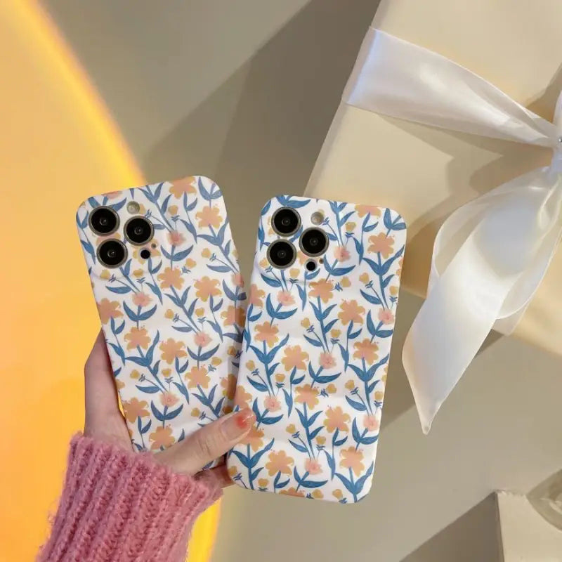 Floral Print Phone Case - iPhone 13 Pro Max / 13 Pro / 13 /