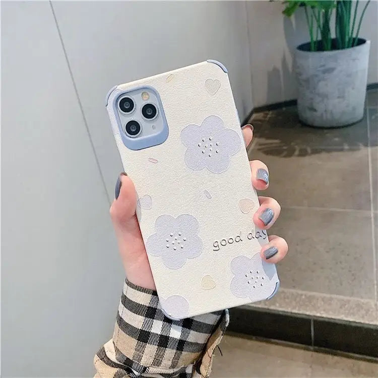 Flower Phone Case - iPhone 13 Pro Max / 13 Pro / 13 / 12 Pro Max / 12 Pro / 12 / 11 Pro Max / 11 Pro / 11 / XS Max / XR / XS / X / 8 Plus / 7 Plus / 8 / 7-14