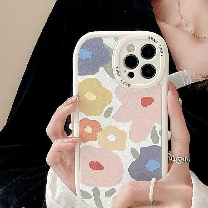 For IPhone 11 12 Pro XS Max X XR 7 8P Square Phone Case Luxury Louis Flower