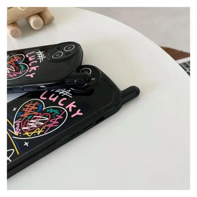 Heart Lettering Phone Case - iPhone 13 Pro Max / 13 Pro / 13