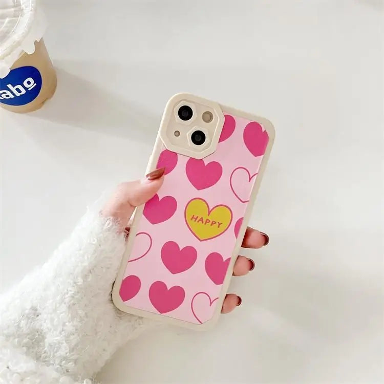 Heart Phone Case - iPhone 13 Pro Max / 13 Pro / 13 / 13 mini / 12 Pro Max / 12 Pro / 12 / 12 mini / 11 Pro Max / 11 Pro / 11 / SE / XS Max / XS / XR / X / SE 2 / 8 / 8 Plus / 7 / 7 Plus-14