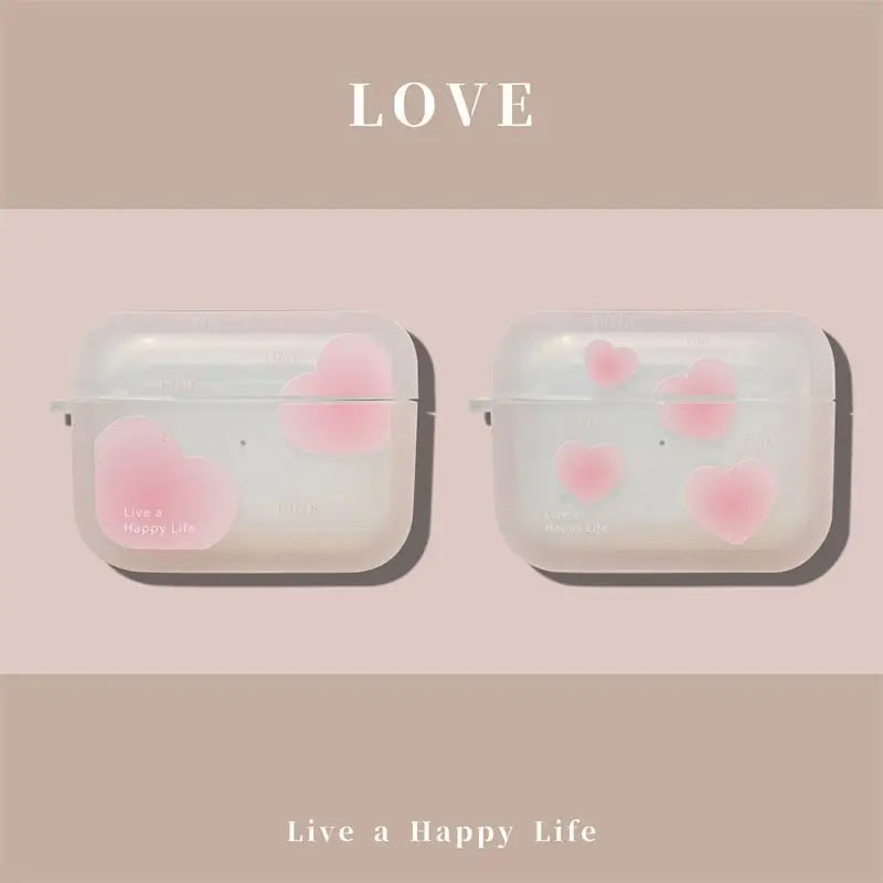 Heart Print Airpods Earphone Case Skin Fz139 - Mobile Cases