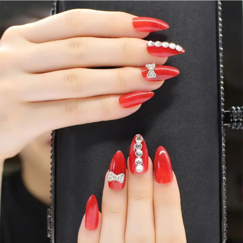 Embellished Nail Art Faux Nail Tip-1